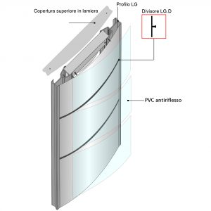 disegno tecnico targa per esterni linea genius