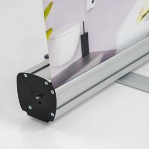 banner pubblicitario autoportante grafica ripiegabile
