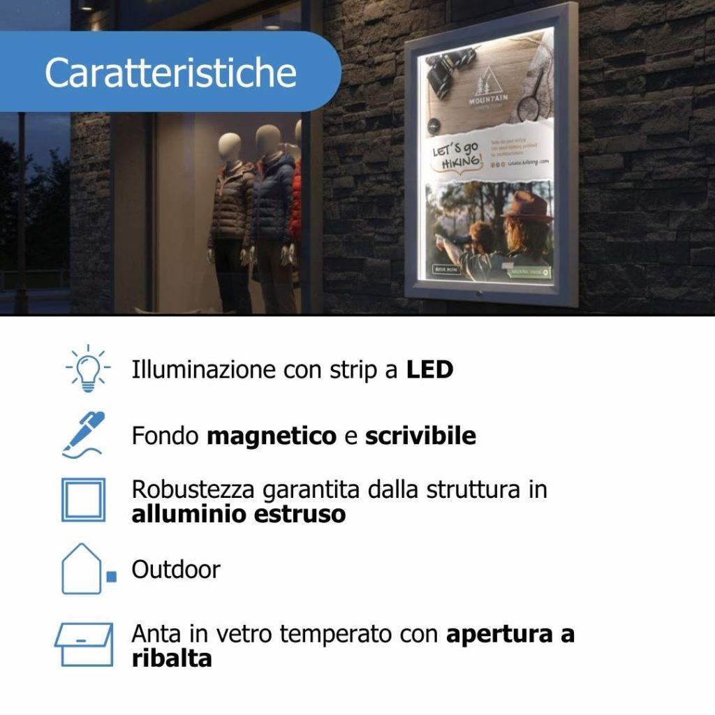 Caratteristiche bacheca