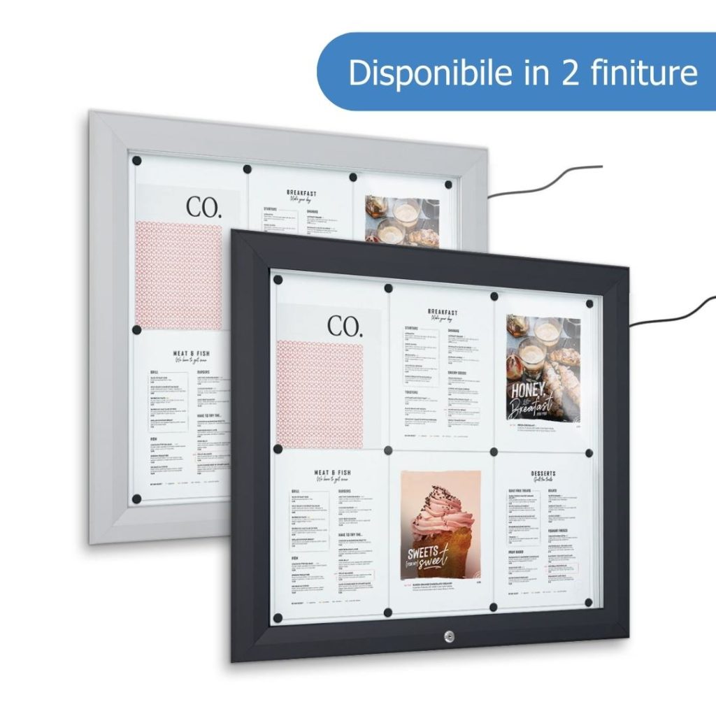 Varianti finiture della bacheca disponibili