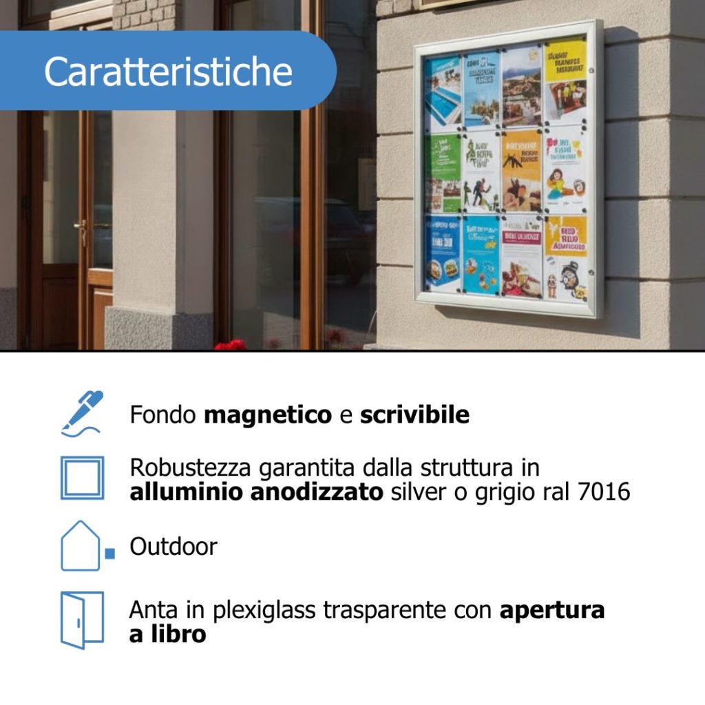 Caratteristiche bacheca