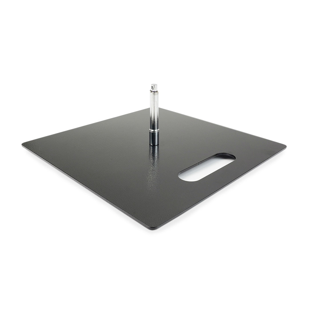 Base Per Lampada Arc Metallo Nero Opaco E Oro