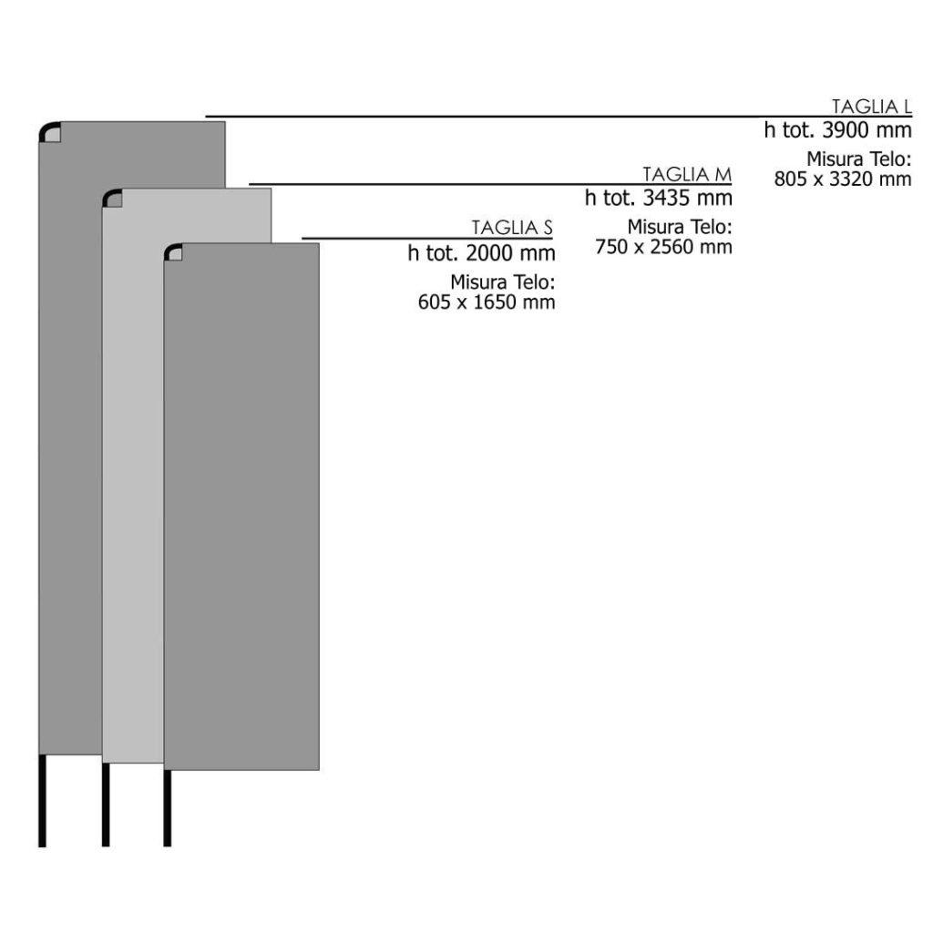 bandiera rettangolare dimensioni