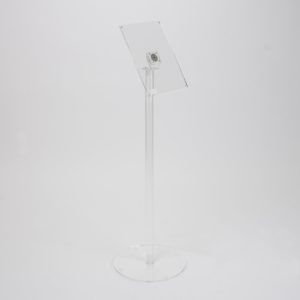 leggio da terra in plexiglass