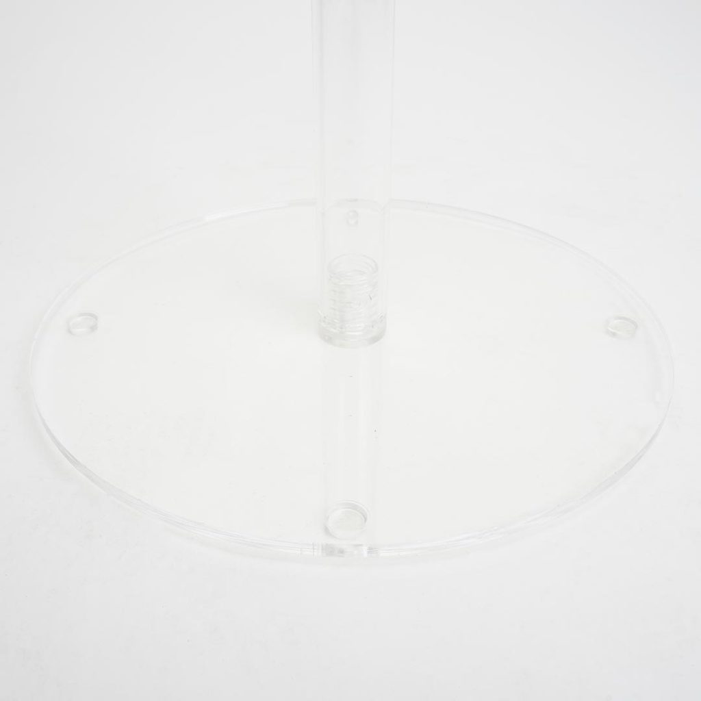 base rotonda in plexiglass