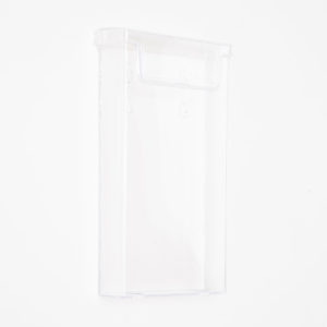 porta depliant da muro in plexiglass trasparente