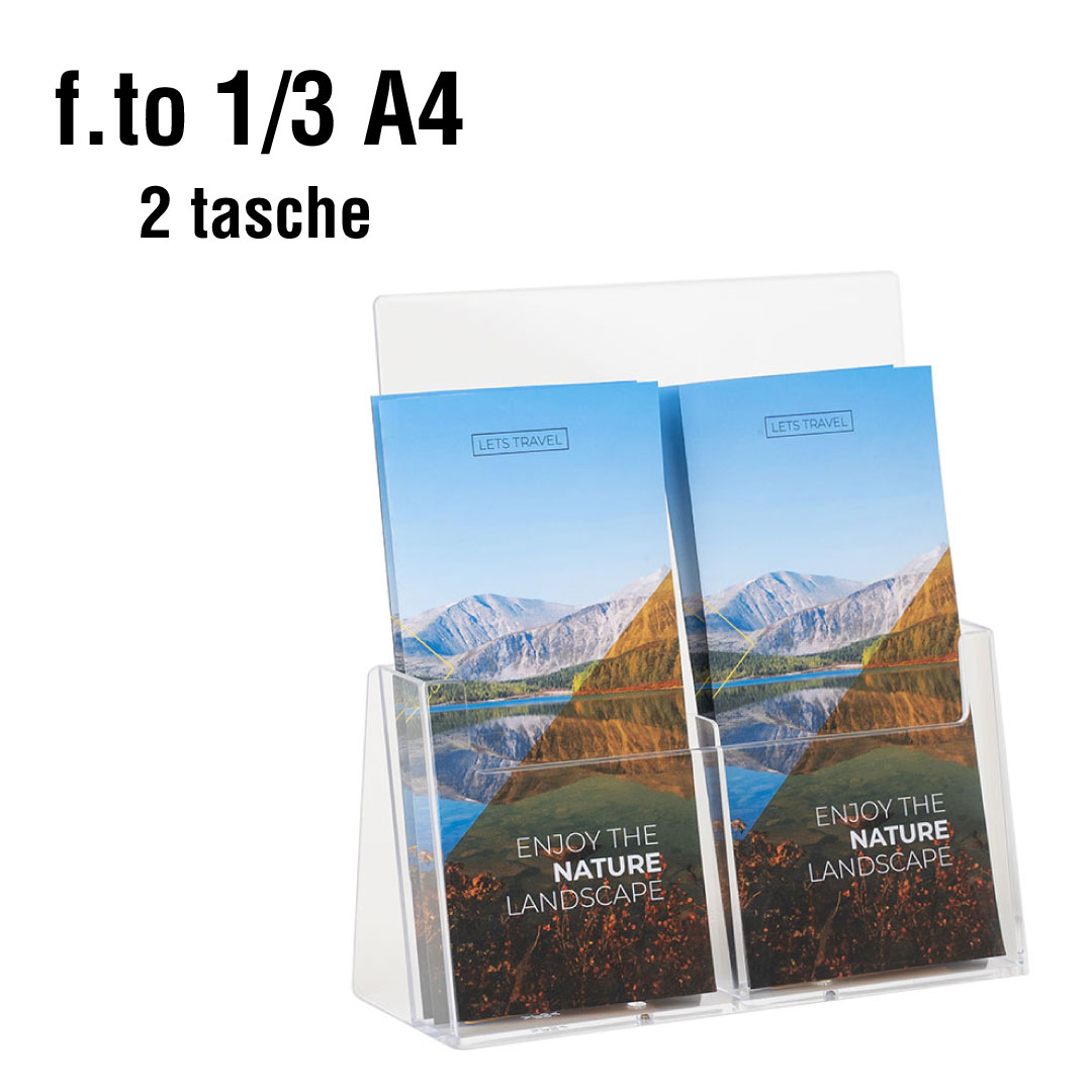 Porta Depliant A4 Da Banco Con Tasca 15x21 Personalizzato - Foto 5