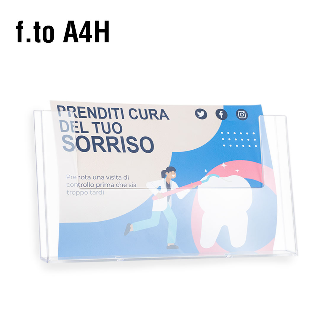 Kit 3 Portadepliant Da Parete Trasparenti – Per Documenti Fino A 24x32 Cm, Per Ufficio E Scuola