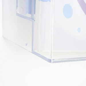 angolo plexiglass porta depliant da muro