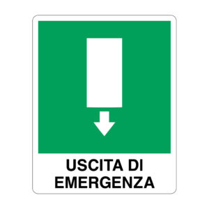 cartello uscita emergenza