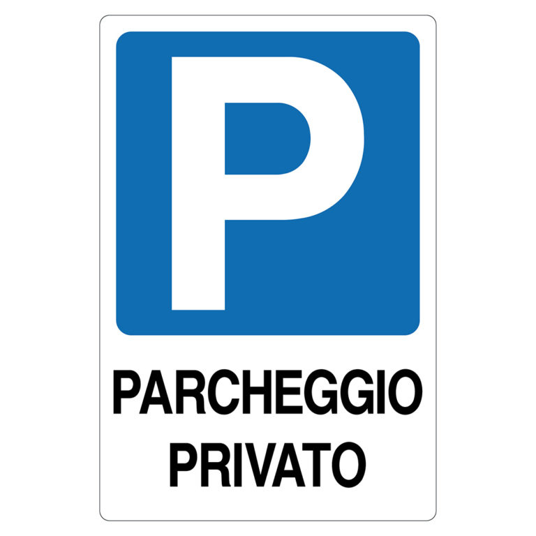 cartello parcheggio privato