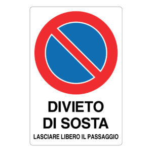 cartello divieto di sosta