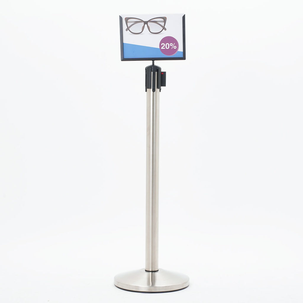 porta avvisi A4 per colonnine segnapercorso