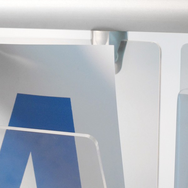 Espositore porta avvisi su ruote per formati A4 e A3