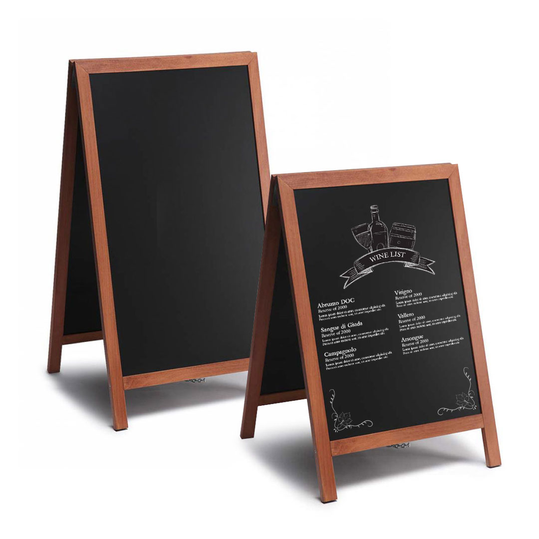 VINSETTO LAVAGNA CON Cavalletto ad A in Legno di Abete e MDF per Interno  Esterno EUR 37,95 - PicClick IT