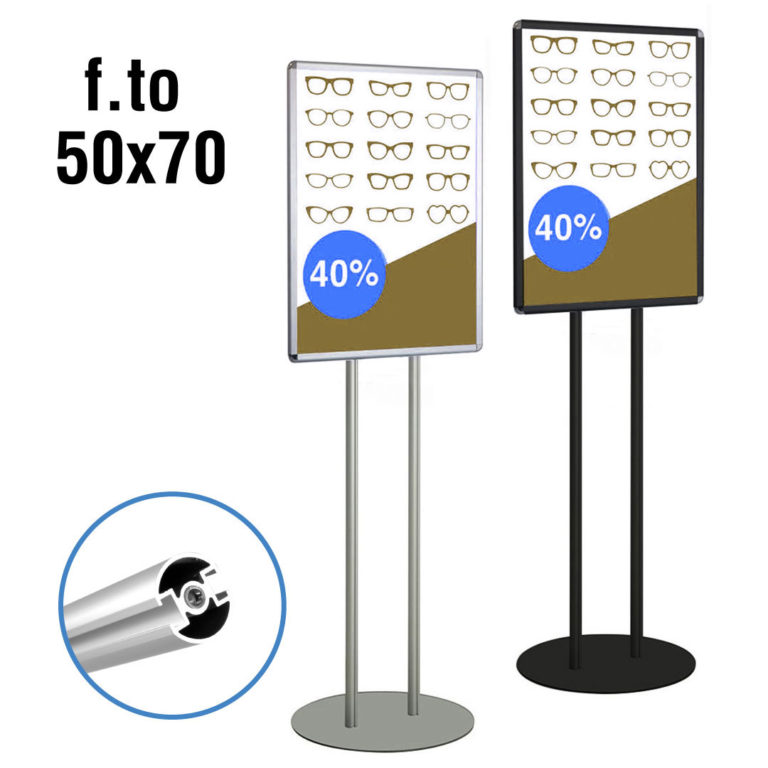struttura autoportante porta avvisi 50x70