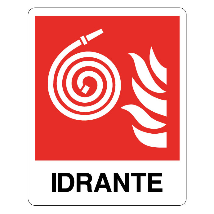 Cartello di sicurezza idrante