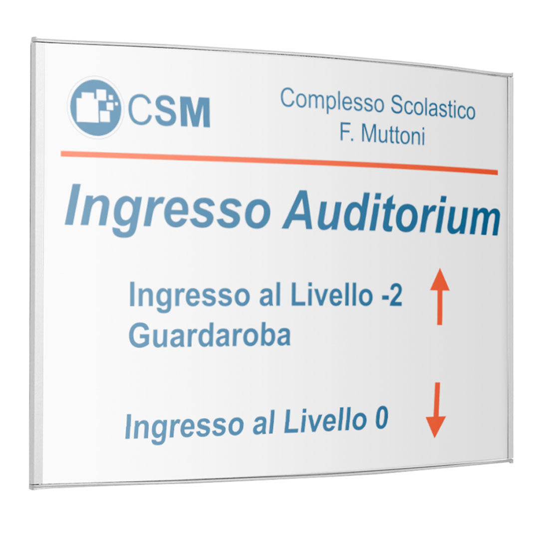 Targa Da Ufficio In Vetro Doppio - Per Nome, Avvisi, Segnaletica, Formati DIN A4/A3/A5/A6/A7/A8, Design Elegante