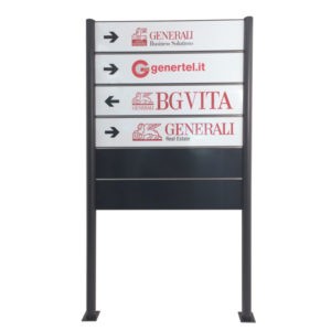 Piantana segnaletica per esterno