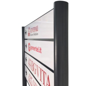 Piantana segnaletica per esterno