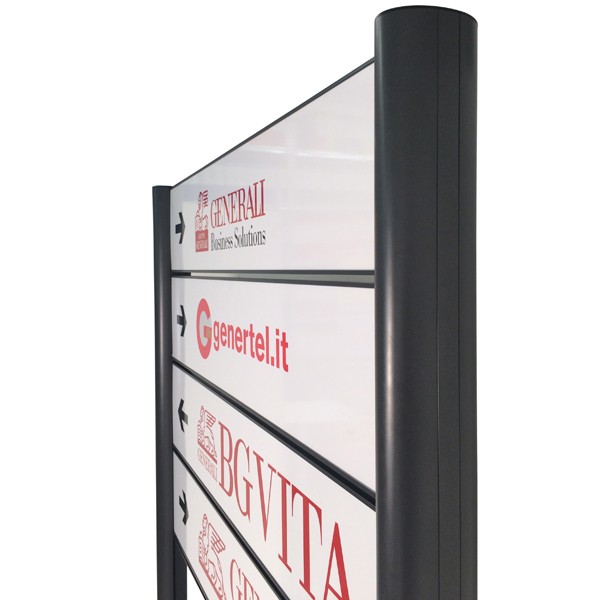 Piantana segnaletica per esterno