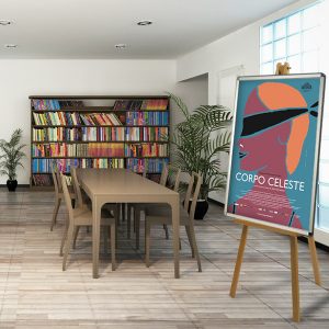 cavalletto in legno porta comunicazioni