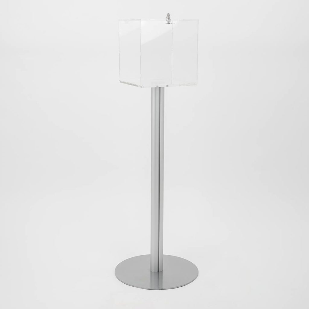 cubo espositore in plexiglass trasparente struttura