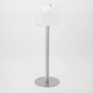 cubo espositore in plexiglass trasparente struttura