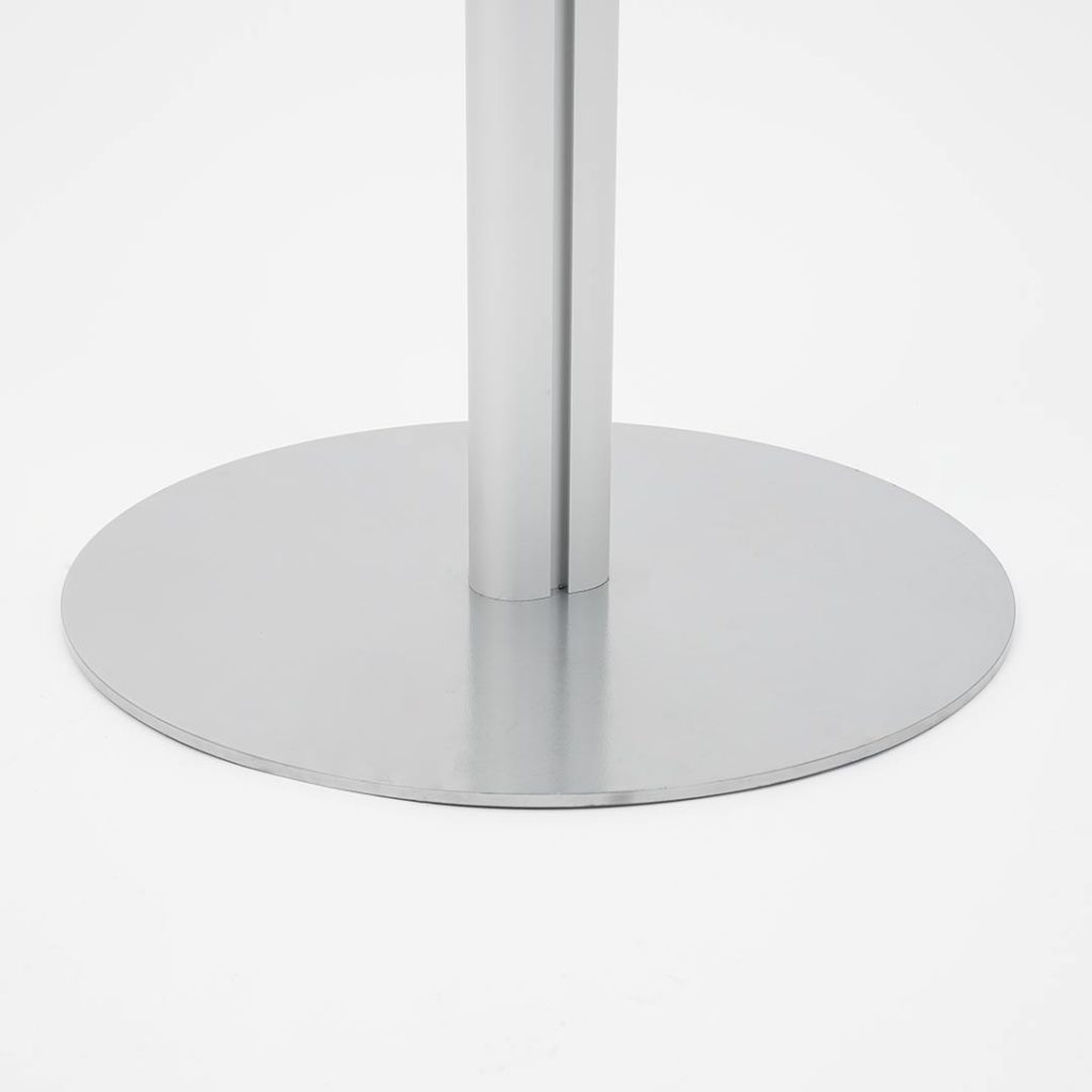 cubo espositore in plexiglass trasparente base in metallo