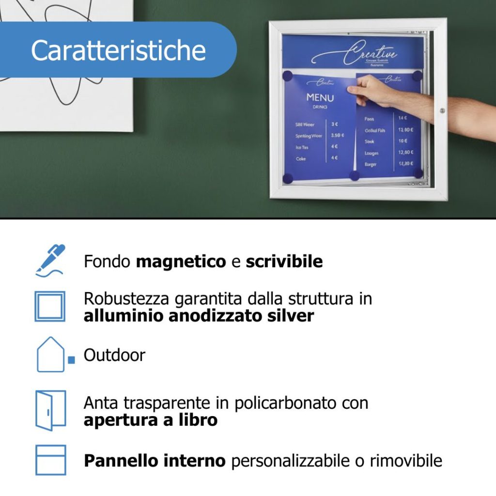 Caratteristiche bacheca