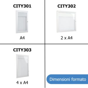 Dimensioni formato bacheche disponibili a catalogo