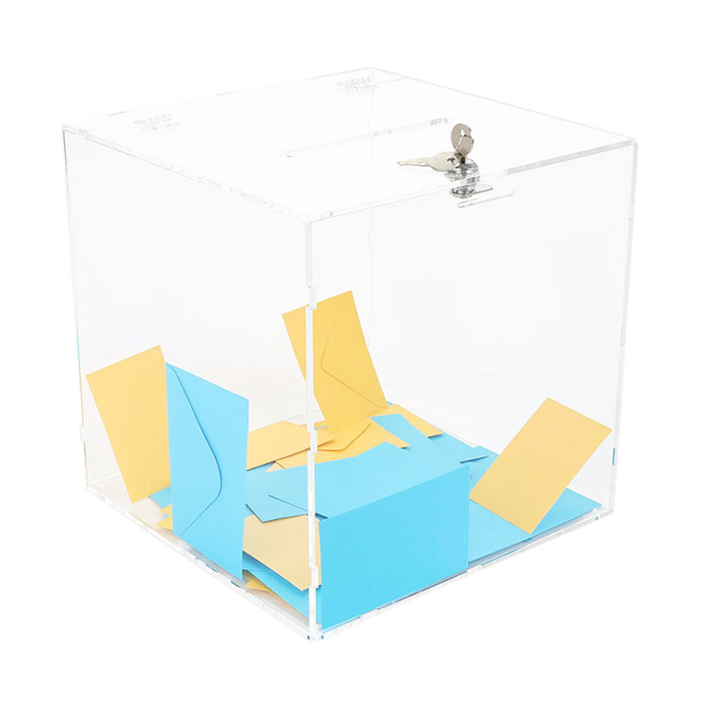 urna in plexiglass