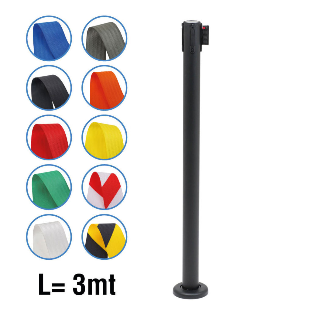 colonnina autoportante con base tassellabile