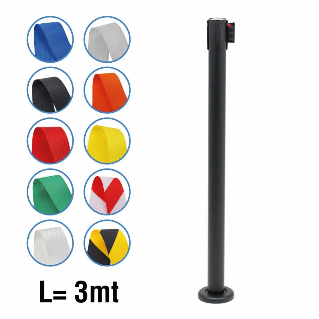 colonnina autoportante con base tassellabile