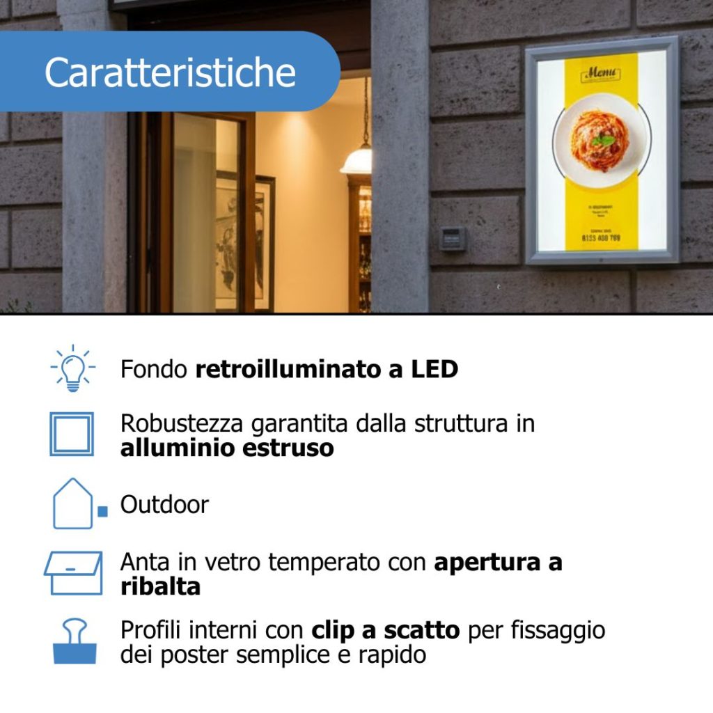 Caratteristiche bacheca