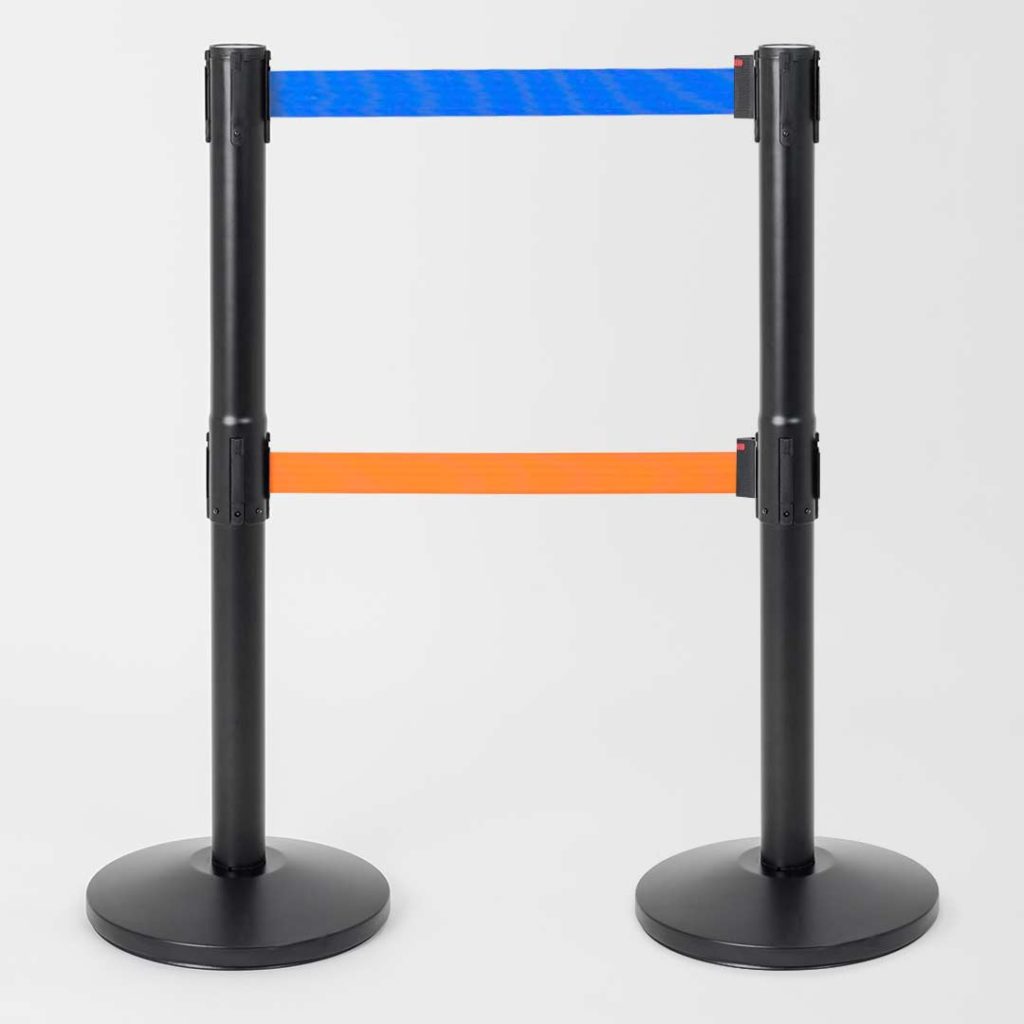 colonnina segnapercorso concatenazione nastro colorato