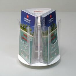 espositore girevole da banco in plexiglass - pdg302