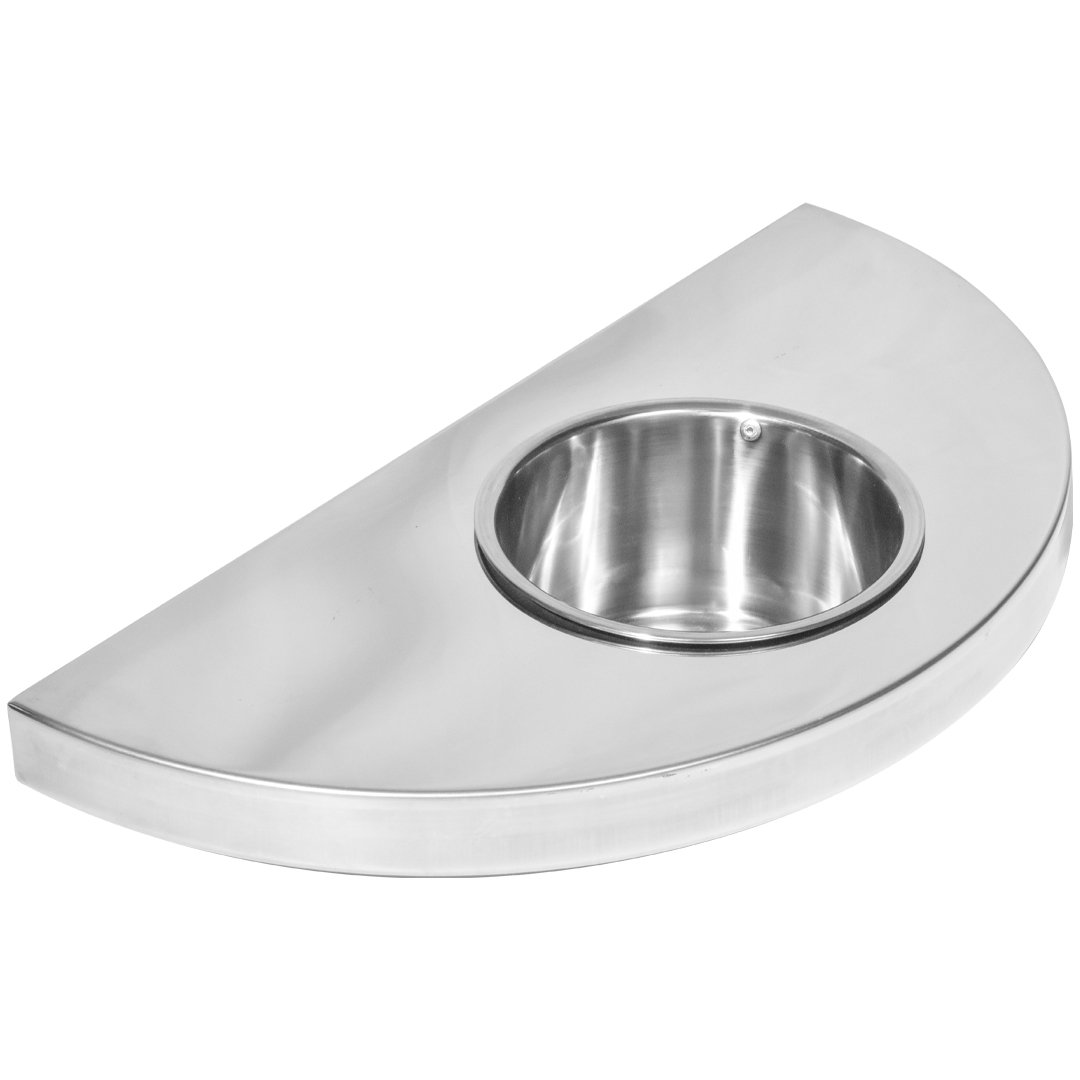 2 Posacenere In Acciaio Inox 10 Cm – Antivento Da Tavolo Per Interni/Esterni