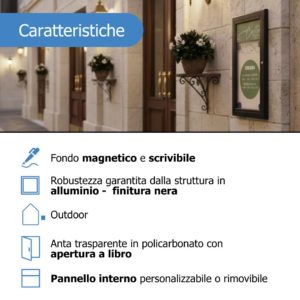 Caratteristiche bacheca