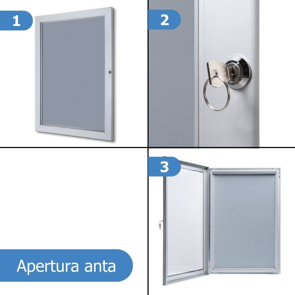 Apertura anta bacheca