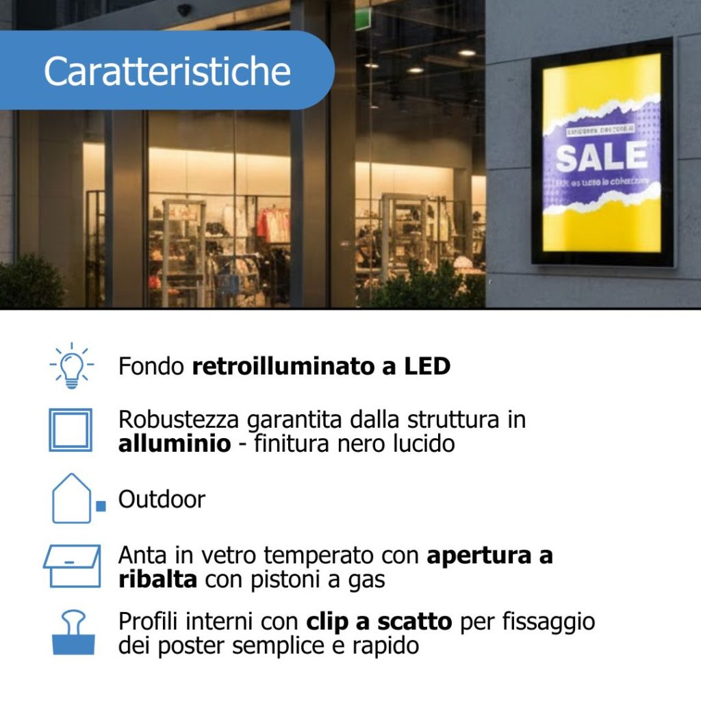 Caratteristiche bacheca