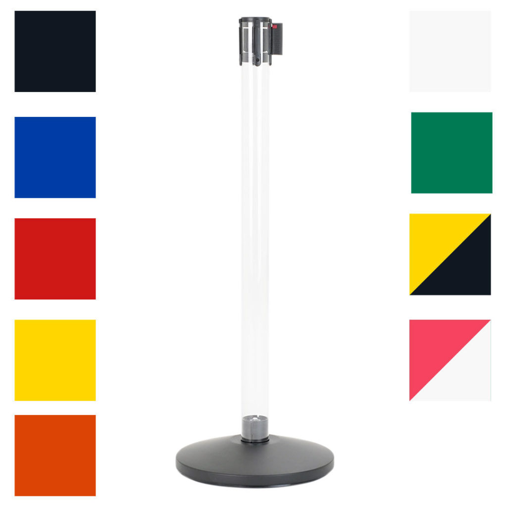 colonnina con nastro colori disponibili
