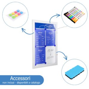 Accessori non inclusi, ma presenti a catalogo per la tua bacheca