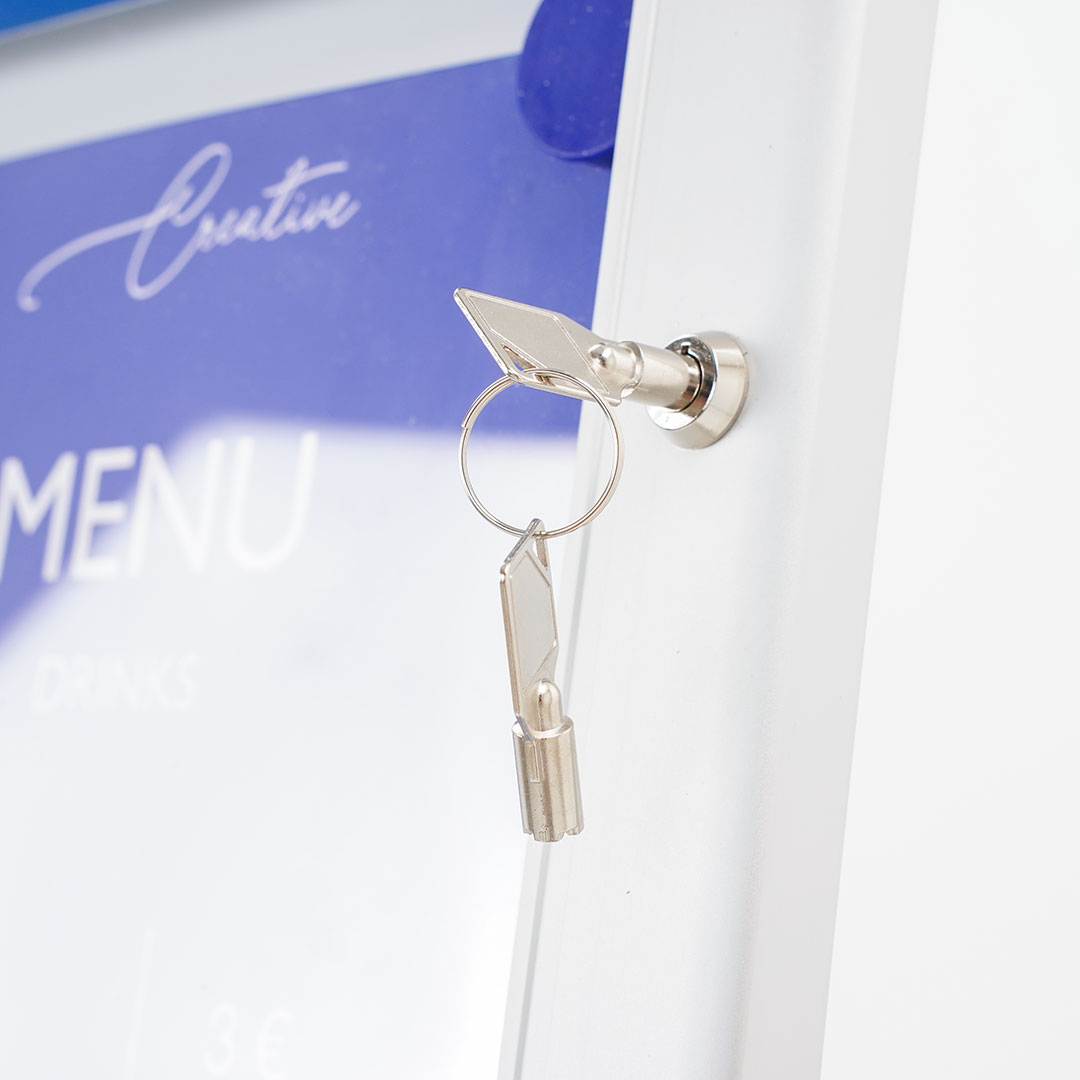 Bacheca Esterni Formato 4xA4 - Profilo Nero Con Serratura, Per Menu Ristoranti - Foto 9