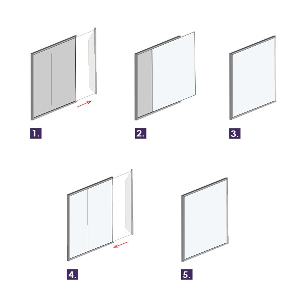 grafica intercambiabile targhe segnaletica interna