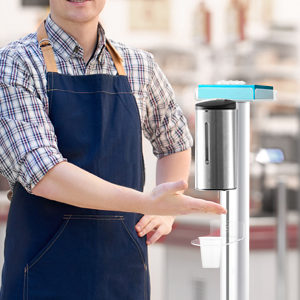 dispenser automatico per gel disinfettante