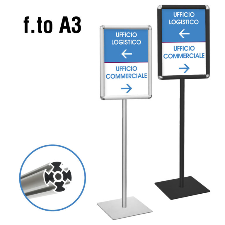 espositore autoportante porta avvisi a3