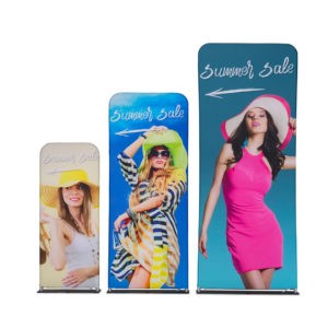 Totem Pubblicitario Zipwall BANNER con Stampa Sublimatica in tessuto e struttura in alluminio