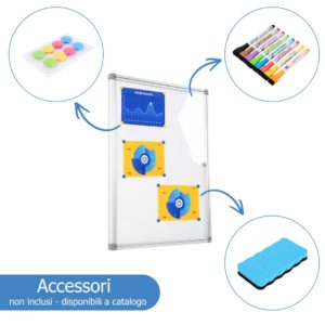 Accessori bacheca: magneti, pennarelli e cancellino