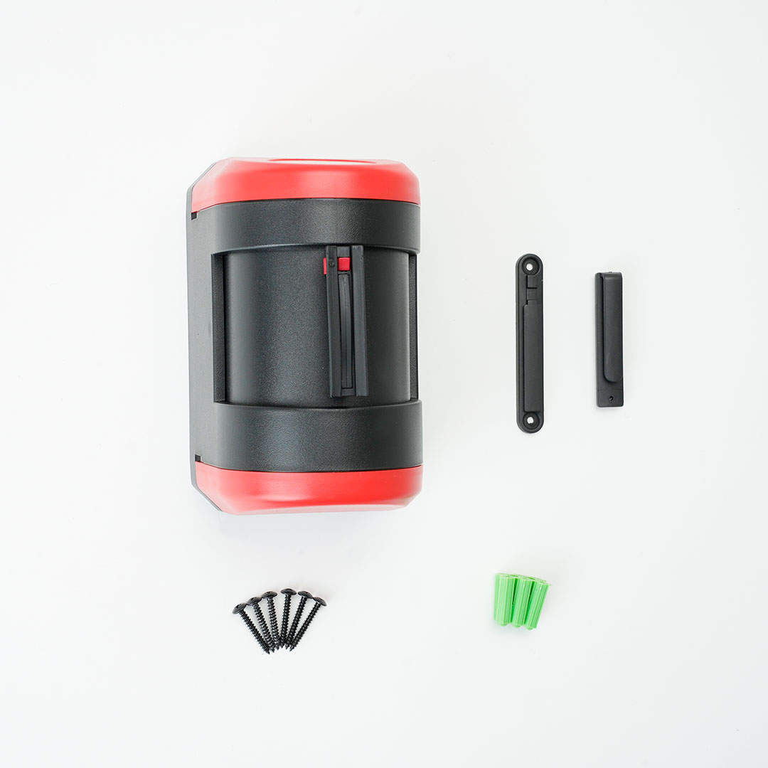 Transenna A Nastro Retrattile Da Parete 3 Metri | Barriera Di Sicurezza Con Clip E Nastro Blu | Per Delimitare Aree E Controllare Accessi - Foto 5